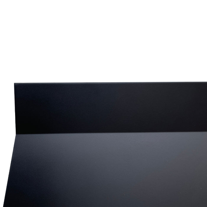 black paint stainless steel range hood