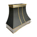 custom black paint kitchen hood