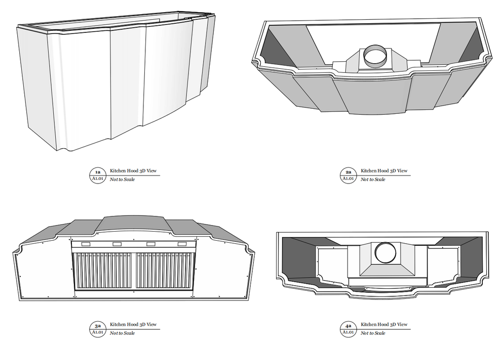 RHM Custom Stainless Steel Range Hood for Jesus's Project