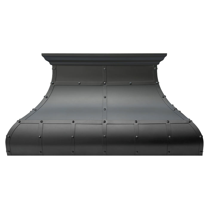 Darken Patina Copper Wall Mount Kitchen Range Hood 48" W x 24" H VH01  (in-stock)