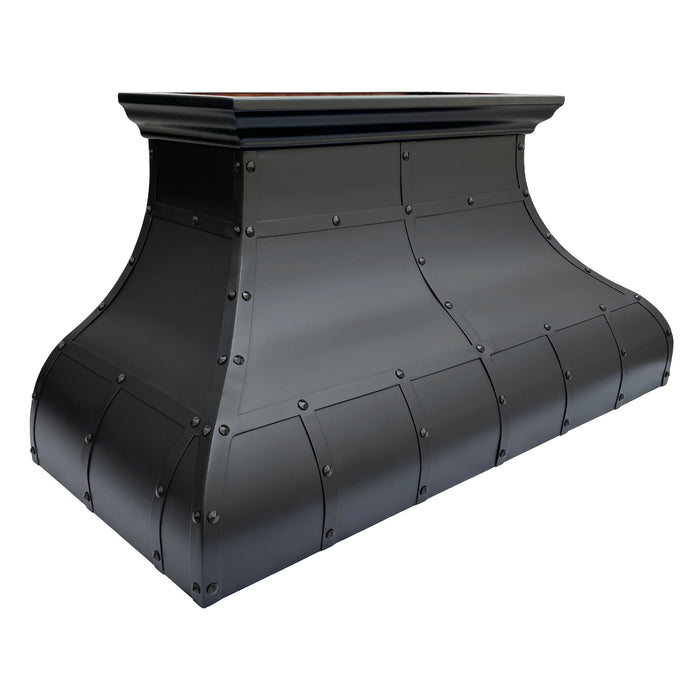 Darken Patina Copper Wall Mount Kitchen Range Hood 48" W x 24" H VH01  (in-stock)
