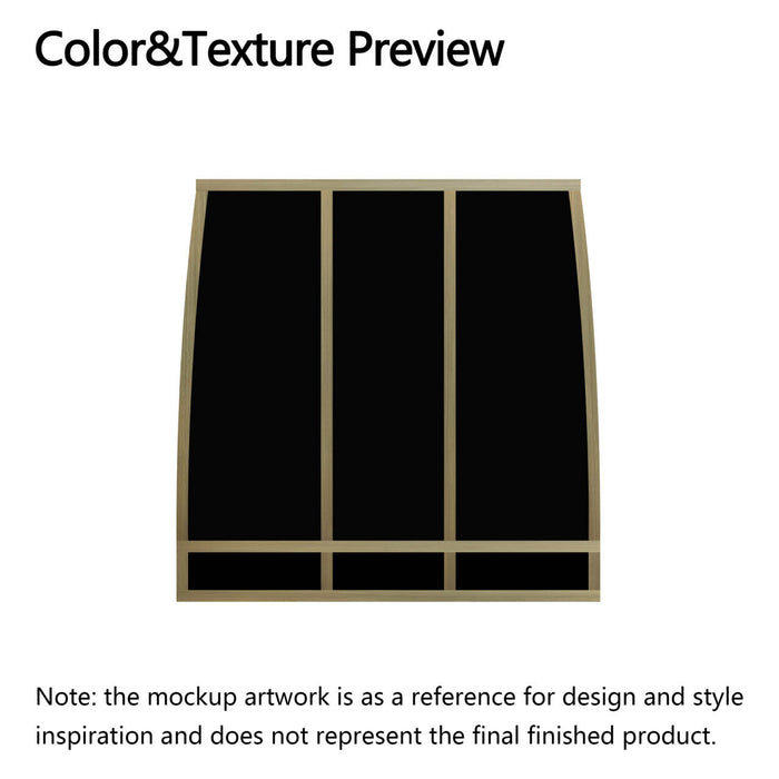 RHM Custom Stainless Steel Range Hood with straps for Lisa's Project