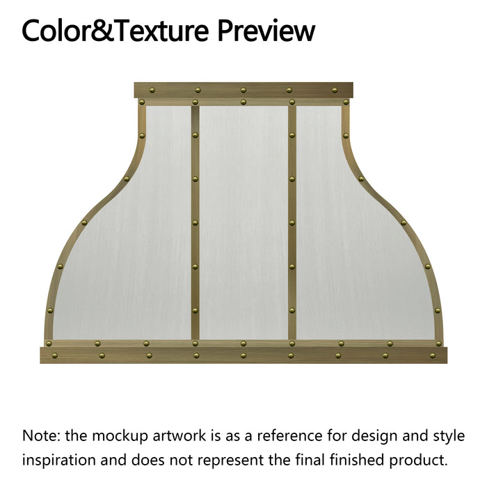 RHM Custom Handcrafted Stainless Steel Vent Hood H1 for Shawn's Project