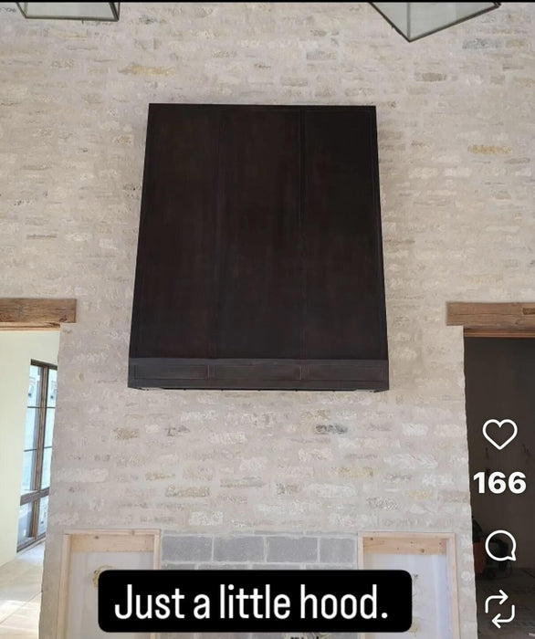 RHM Sloped Handcrafted Custom Metal Vent Hoods H11 for Erin