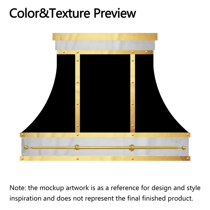 RHM Sweep Custom Stainless Steel Kitchen Hoods H7-STR for Rachel