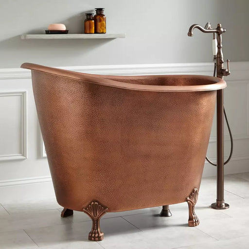 Freestanding Clawfoot Copper Bathtub