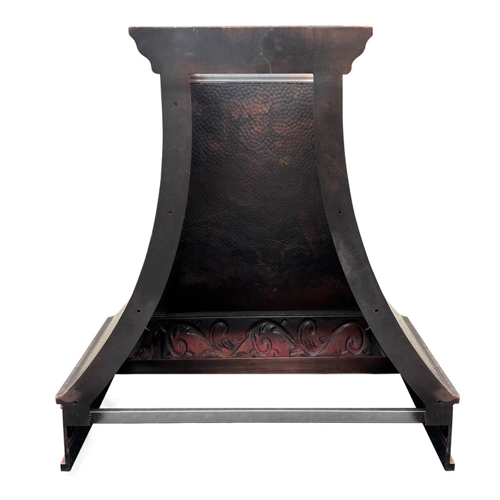 Hammered Copper Wall Mount Stove Hood 30" W x 33" H VH03  (in-stock)