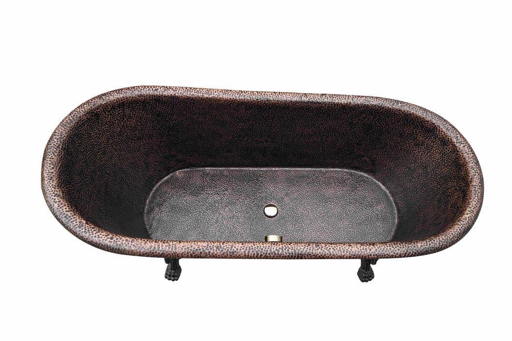 RHM Handcraft Freestanding Copper Bathtub with Clawfoot RM-CB02-02