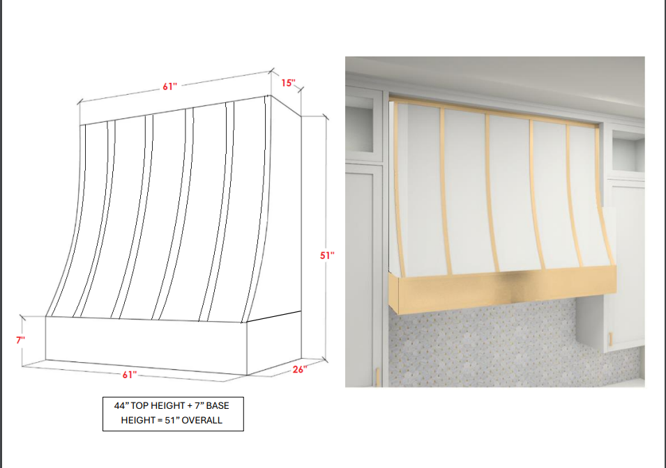 RHM Custom Stainless Steel Range Hood Sloped Design SH8 for Jorge's Project