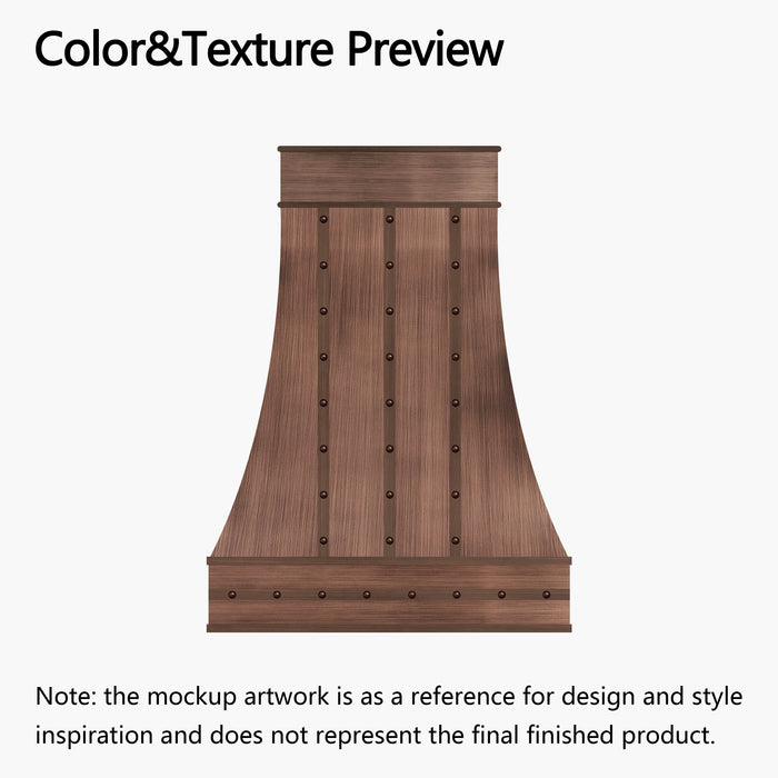 RHM Copper Custom Kitchen Hood for Andy's Project
