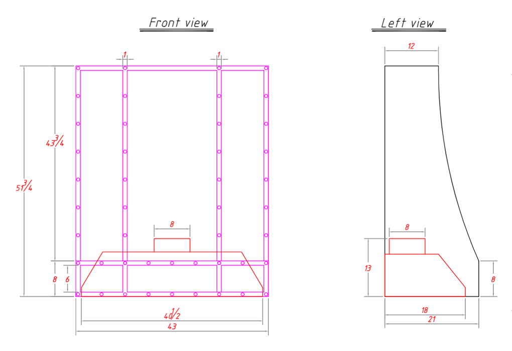 RHM Stainless Steel Custom Kitchen Hoods H8 for Galia
