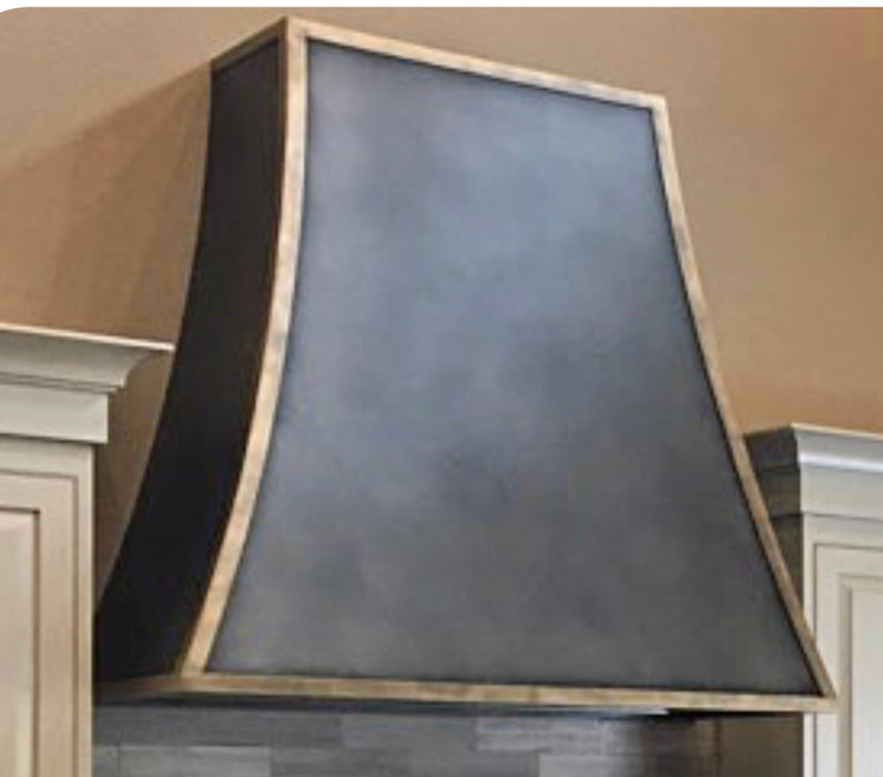 RHM Custom Curved Stainless Steel Design Kitchen Hoods for Jeff