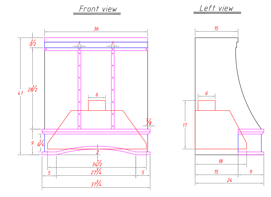 RHM Sweep Stainless Steel Custom Range Hood for Samantha