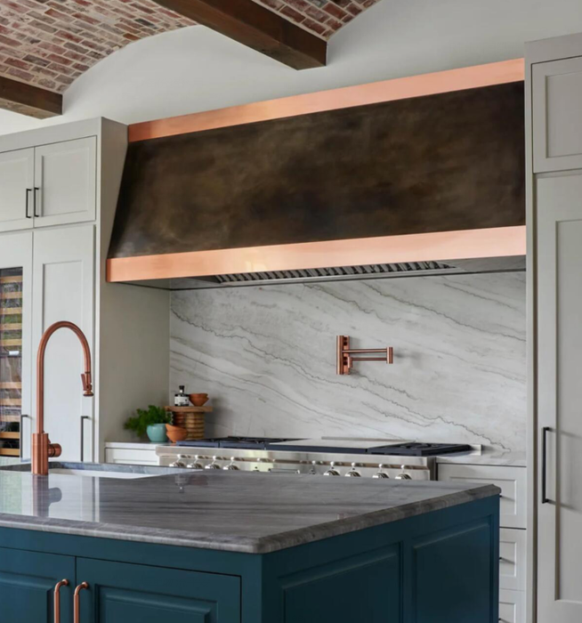 RHM Custom Copper Range Hood H11 for Rachel's Project