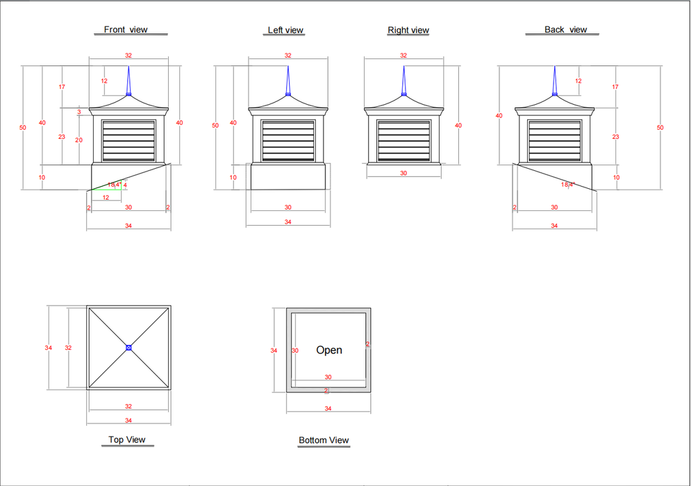 Custom Copper Chimney Cap CCC-007 for Viktoras