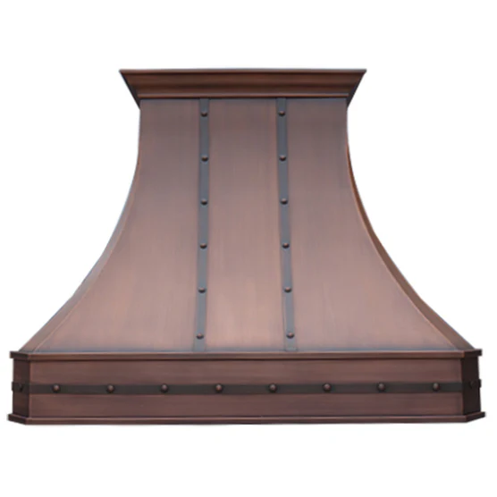 RHM Dark Patina Stylish Copper Kitchen Range Hoods VH07D for Brad