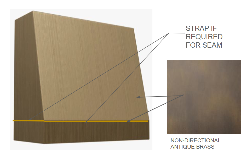 RHM Custom Brass Range Hood H11 for Leah