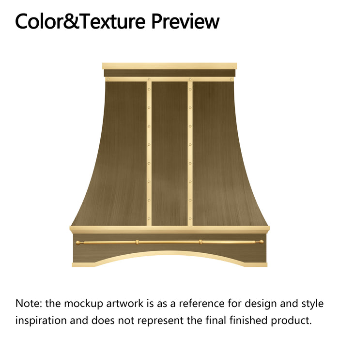 RHM Custom Kitchen Hood with Arched Apron H7-AR for Kay_Balance