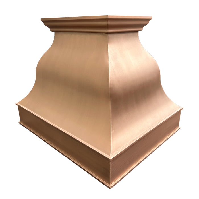 Natural Copper Range Hood Kitchen Hoods 36"W x 27"H x 27"D VH09 (in-stock)