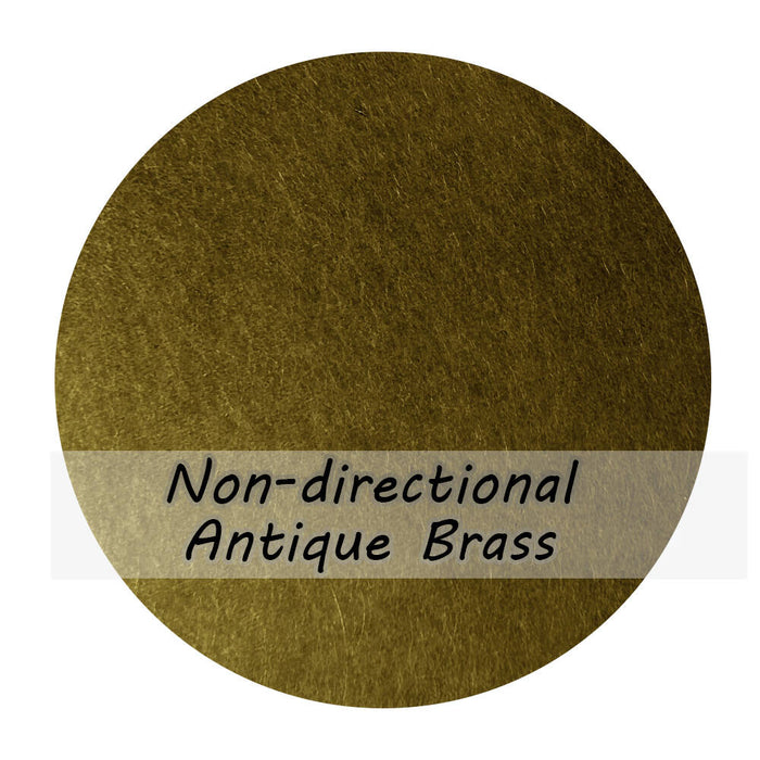 Non-directional Antique Brass Sheet for Metal Range Hoods, Kitchen Sinks, 2" by 3" (Copy)