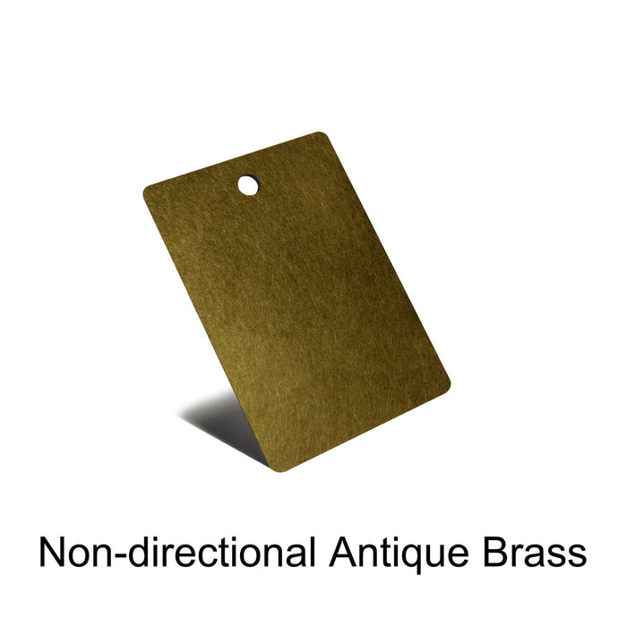 Non-directional Antique Brass Sheet for Metal Range Hoods, Kitchen Sinks, 2" by 3" (Copy)