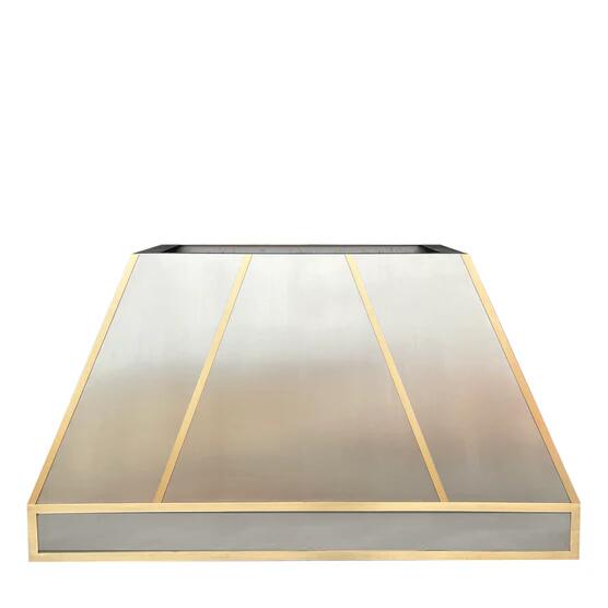 RHM Custom Brushed Brass Range Hood for Shweta