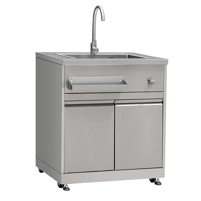 Outdoor  kitchen sink with cabinet