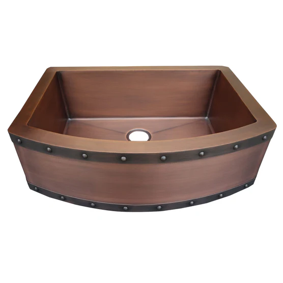 RHM Custom Copper Range Hood and Sink for Tyler