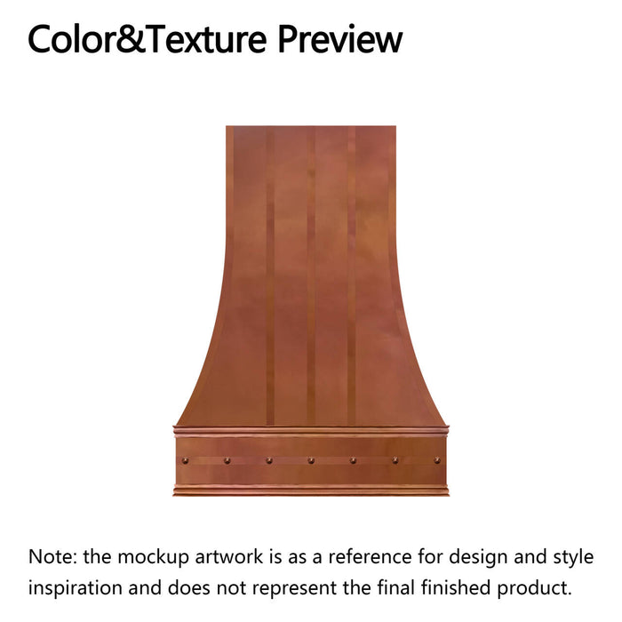 RHM Copper Custom Kitchen Hood for Andy's Project