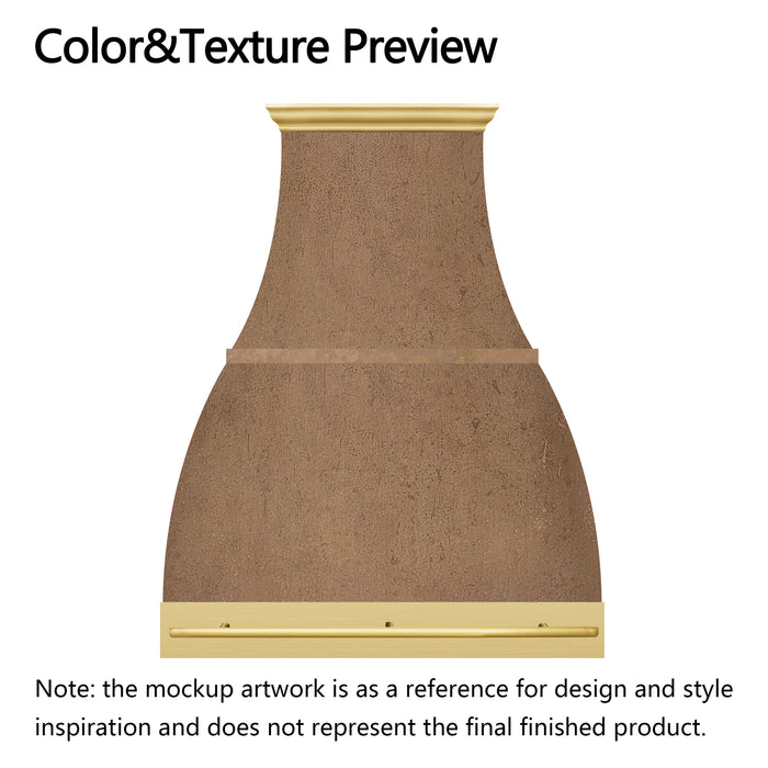 RHM Custom Handcrafted Copper Vent Hood for Susan