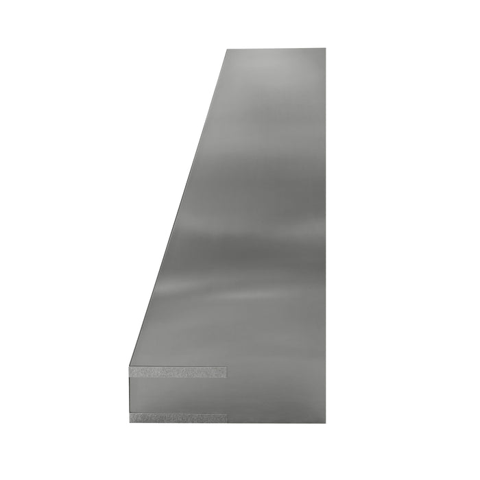 RHM Angled Stainless Steel Metal Range Hoods with Bands 66W x 26D x 52H SH11-4TRL (In Stock)