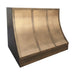 custom brass kitchen stove hood antique style with straps
