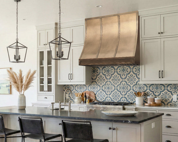 [CUSTOM] RHM Antique Brass Custom Range Hood with Straps SH8-A4TRM