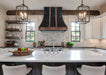 Antique zinc curved range hood with copper accents ZH7-2SCA
Custom zinc stove hood featuring handcrafted copper trim
Rustic luxury zinc kitchen hood with curved apron design
Farmhouse style antique zinc vent hood with copper detailing