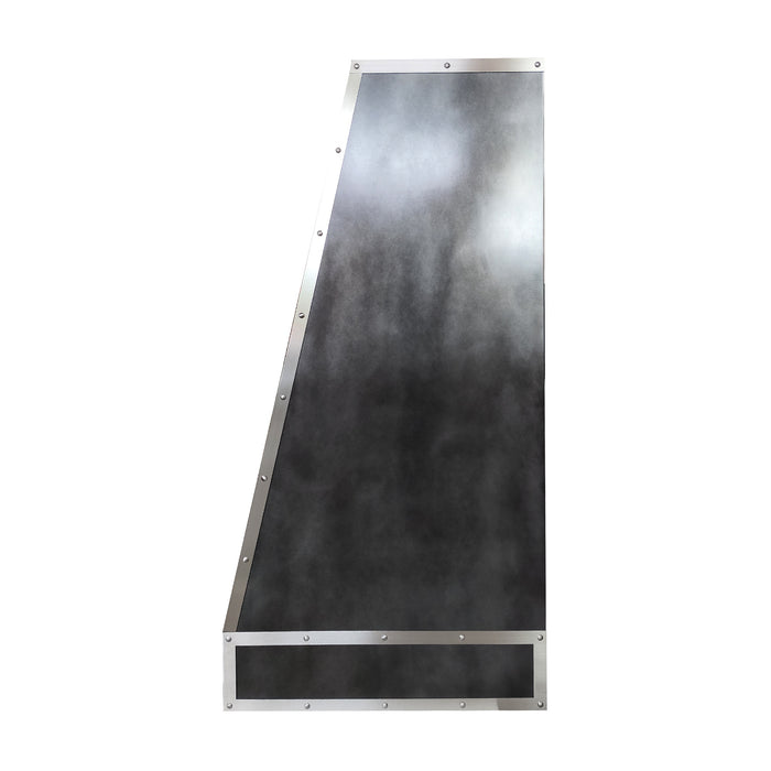 RHM Antique Zinc Custom Kitchen Hood Angled Design ZH11-AG01