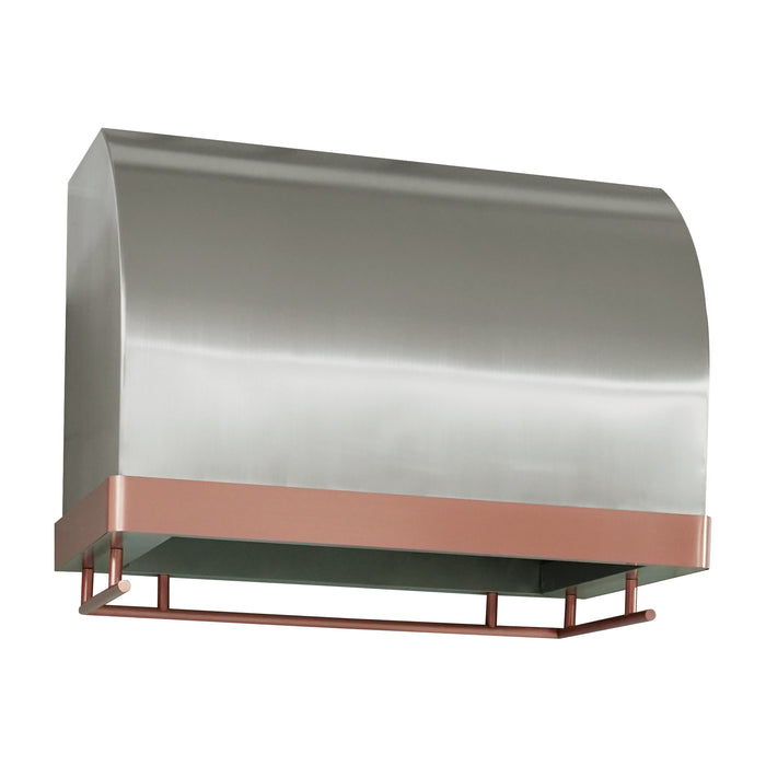 rangehoodmaster stainless steel range hood with decorative straps