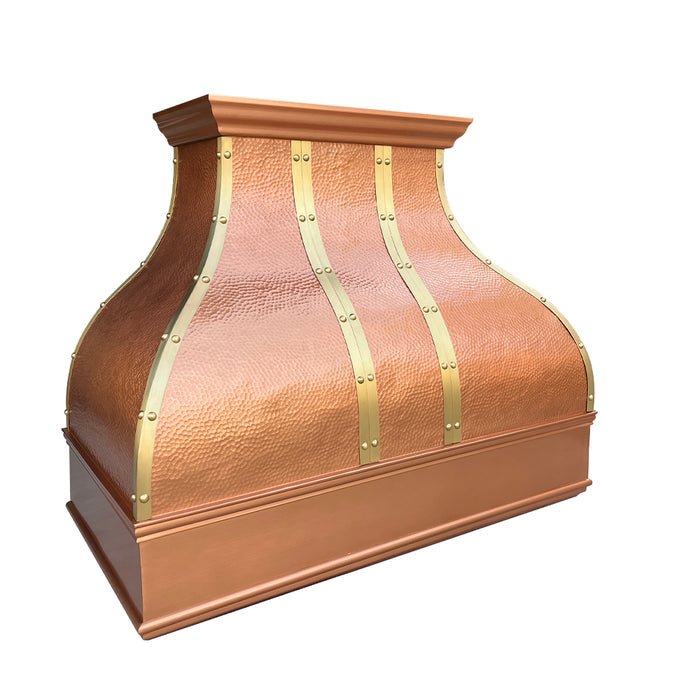 RHM Bell-shaped Custom Farmhouse Copper Range Hood CT-VH05DA