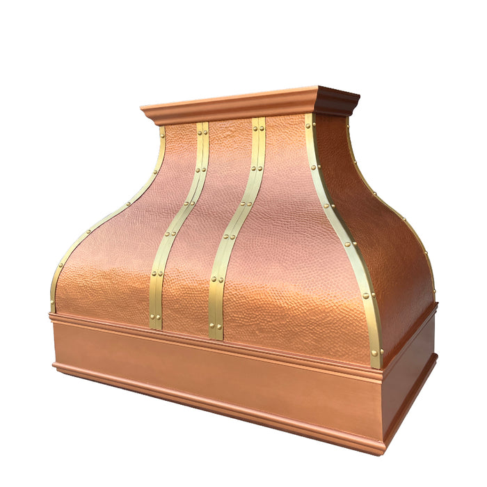 RHM Bell-shaped Custom Farmhouse Copper Range Hood CT-VH05DA