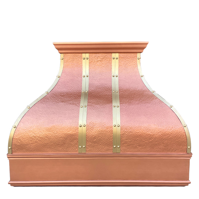 RHM Bell-shaped Custom Farmhouse Copper Range Hood CT-VH05DA