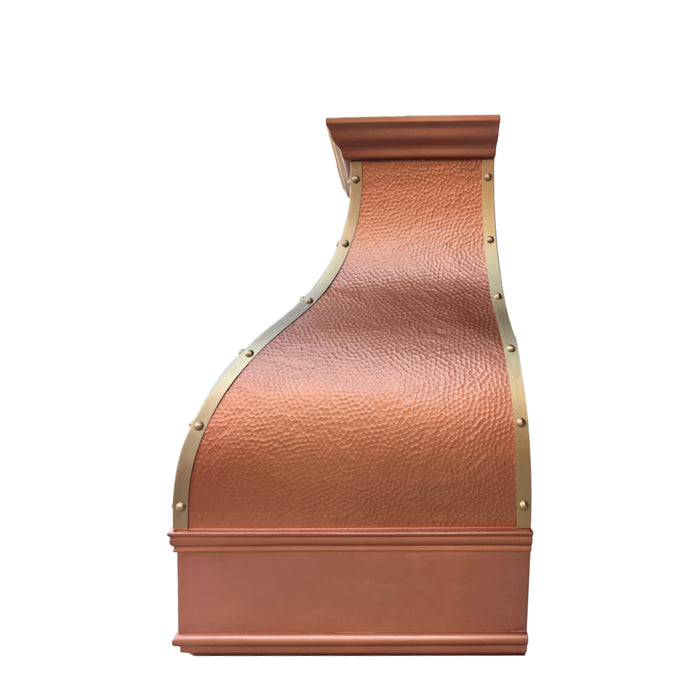 RHM Bell-shaped Custom Farmhouse Copper Range Hood CT-VH05DA
