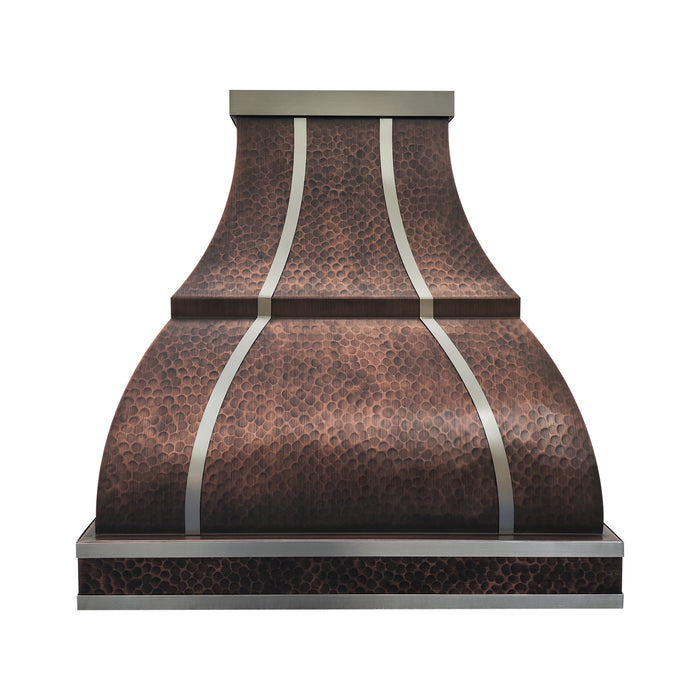 RHM Bell Design Custom Copper Hood with Stainless Steel Straps CT-VH01-TSS