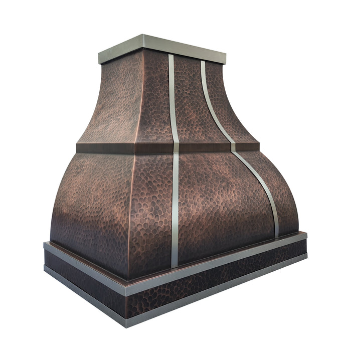 RHM Bell Design Custom Copper Hood with Stainless Steel Straps CT-VH01-TSS