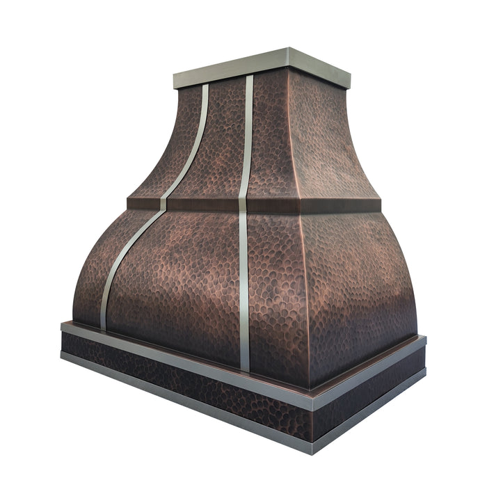 RHM Bell Design Custom Copper Hood with Stainless Steel Straps CT-VH01-TSS