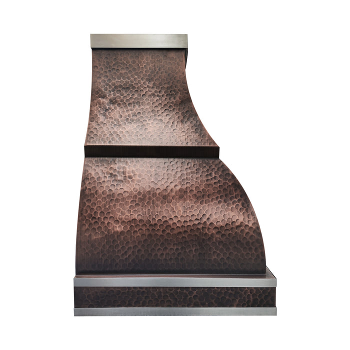 RHM Bell Design Custom Copper Hood with Stainless Steel Straps CT-VH01-TSS