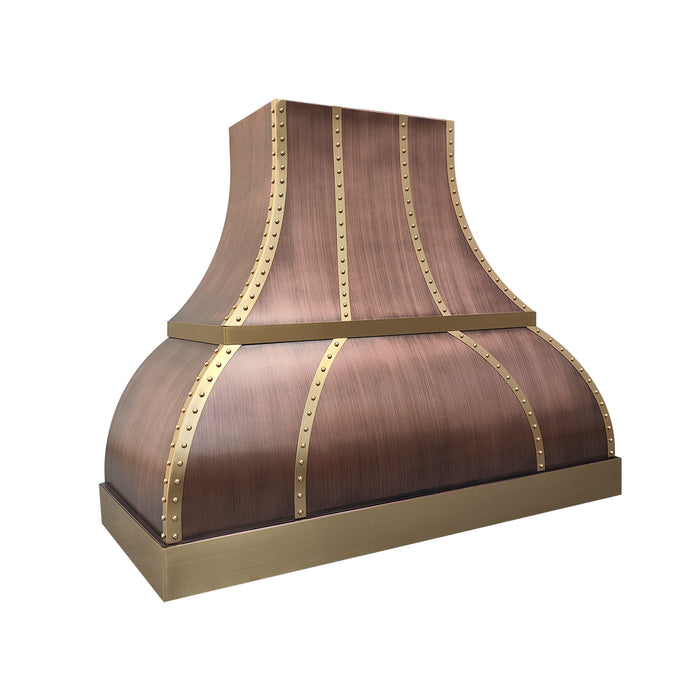 RHM Bell Design Custom Medium Copper Vent Hood CT-VH01-TRS