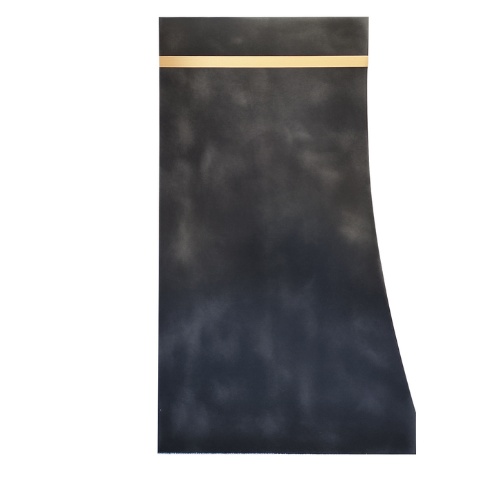 RHM Blacken Zinc Range Hood Non Directional with Brass Accents ZH8-N1B5