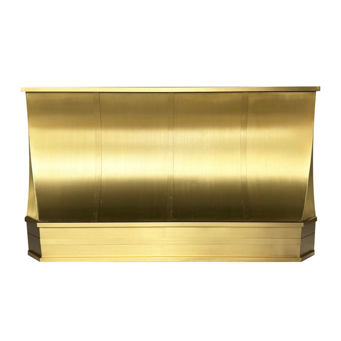 RHM Brass Custom Range Hood 47"W x 27"H x 22"D-H32 With Internal Insert (in-stock)