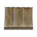 Handcrafted antique brass farmhouse range hood with stainless steel accents in a luxury kitchen
