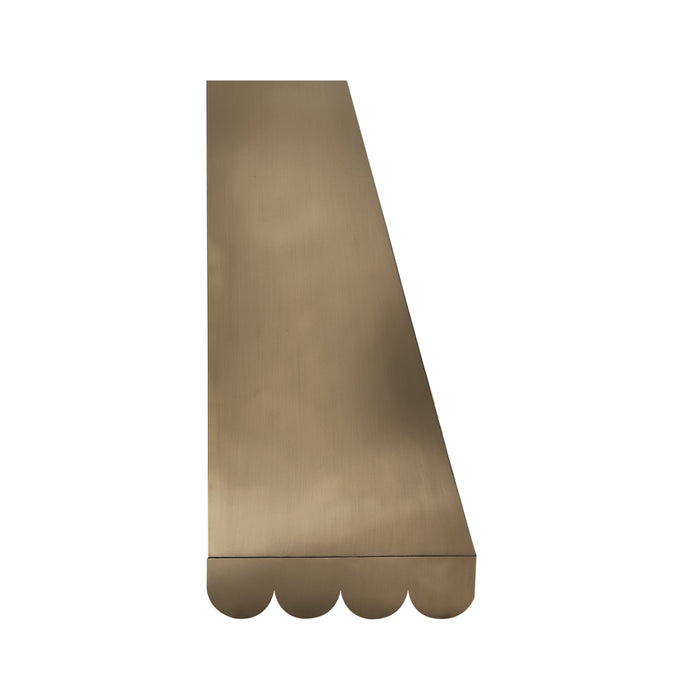 RHM Brass Vent Hood with with Scalloped Apron 36" W x 51" H x 24" D-H41-BR (in-stock)