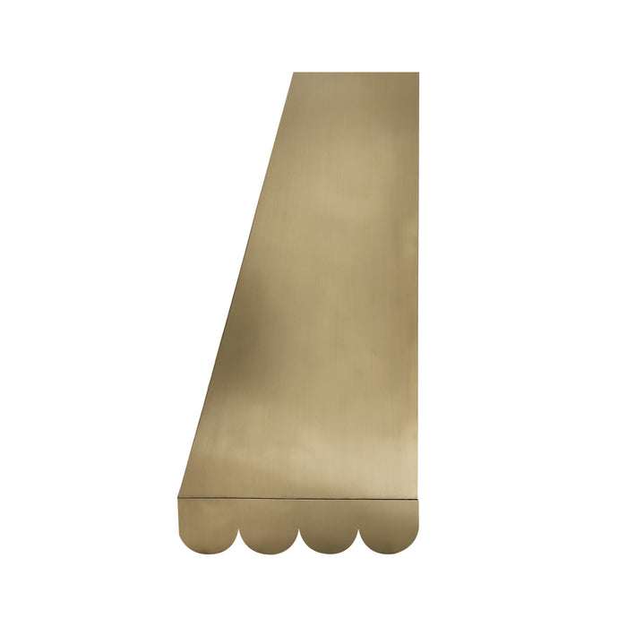 RHM Brass Vent Hood with with Scalloped Apron 36" W x 51" H x 24" D-H41-BR (in-stock)
